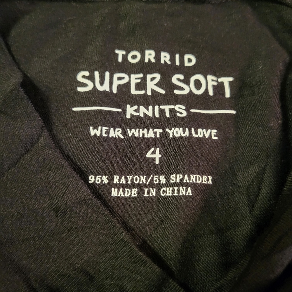 Torrid Super Soft Black Mock Midi Dress - Picture 13 of 13